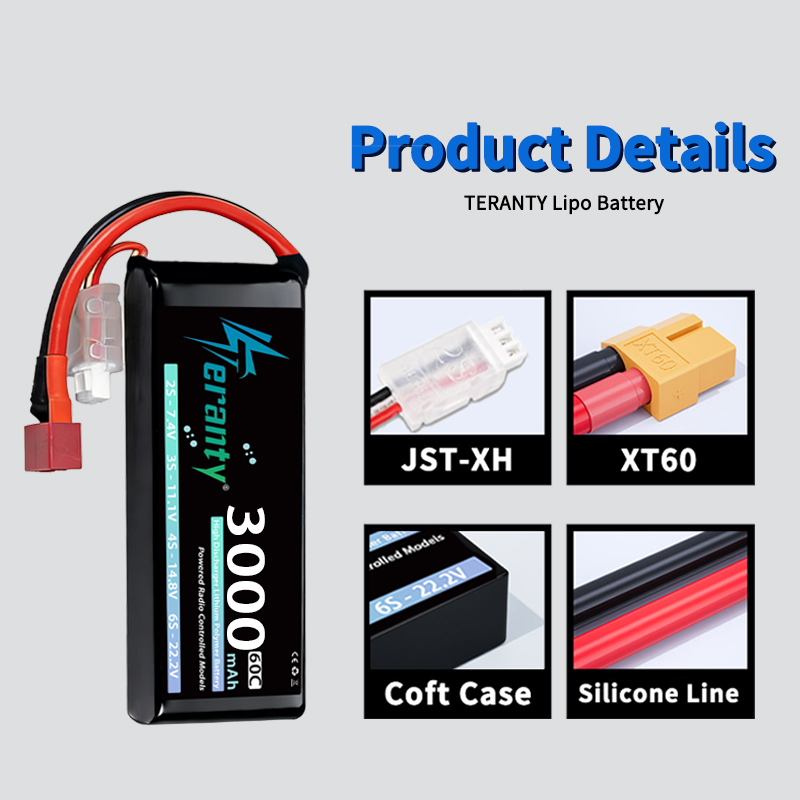 TERANTY 2S 3000mAh Lipo Batter - Drone Rc Link recension och pris
