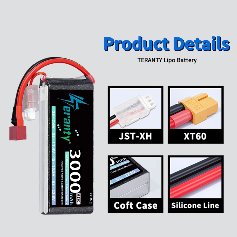 TERANTY 2S 3000mAh Lipo Batter - Drone Rc Link recension och pris