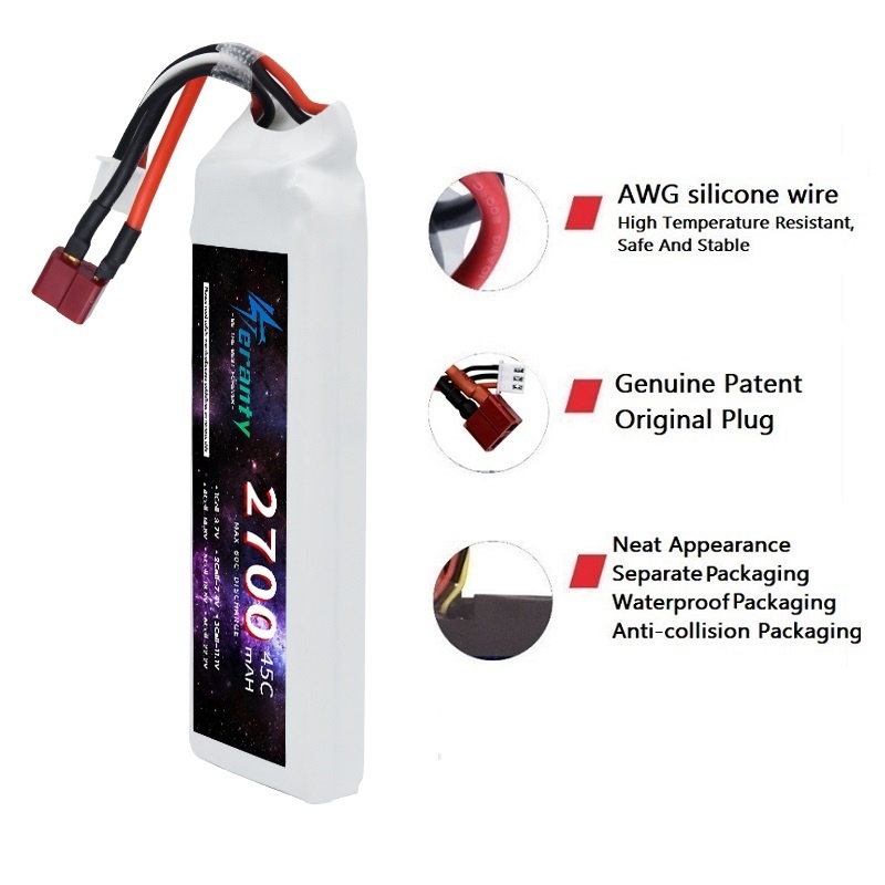 1/3PCS 2S 7.4V Lipo Battery 27 - Drone Rc Link recension och pris