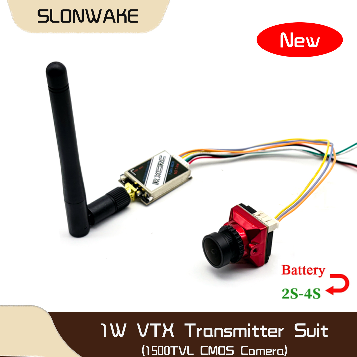 SLONWAKE  5.8G 48CH 1W VTX 100 - Rc Transmitter Drone recension och pris