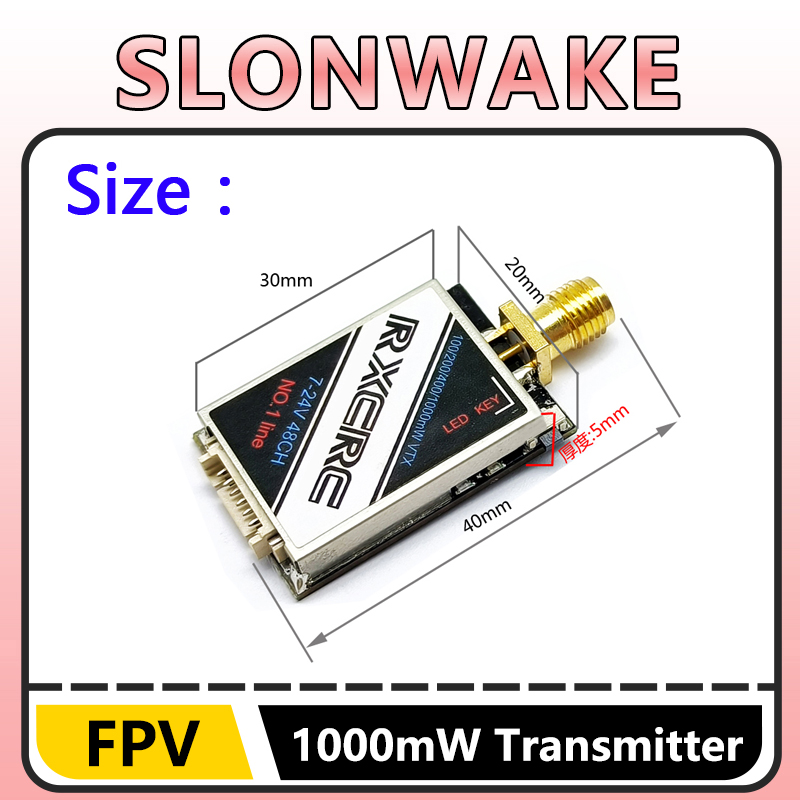 SLONWAKE  5.8G 48CH 1W VTX 100 - Rc Transmitter Drone recension och pris