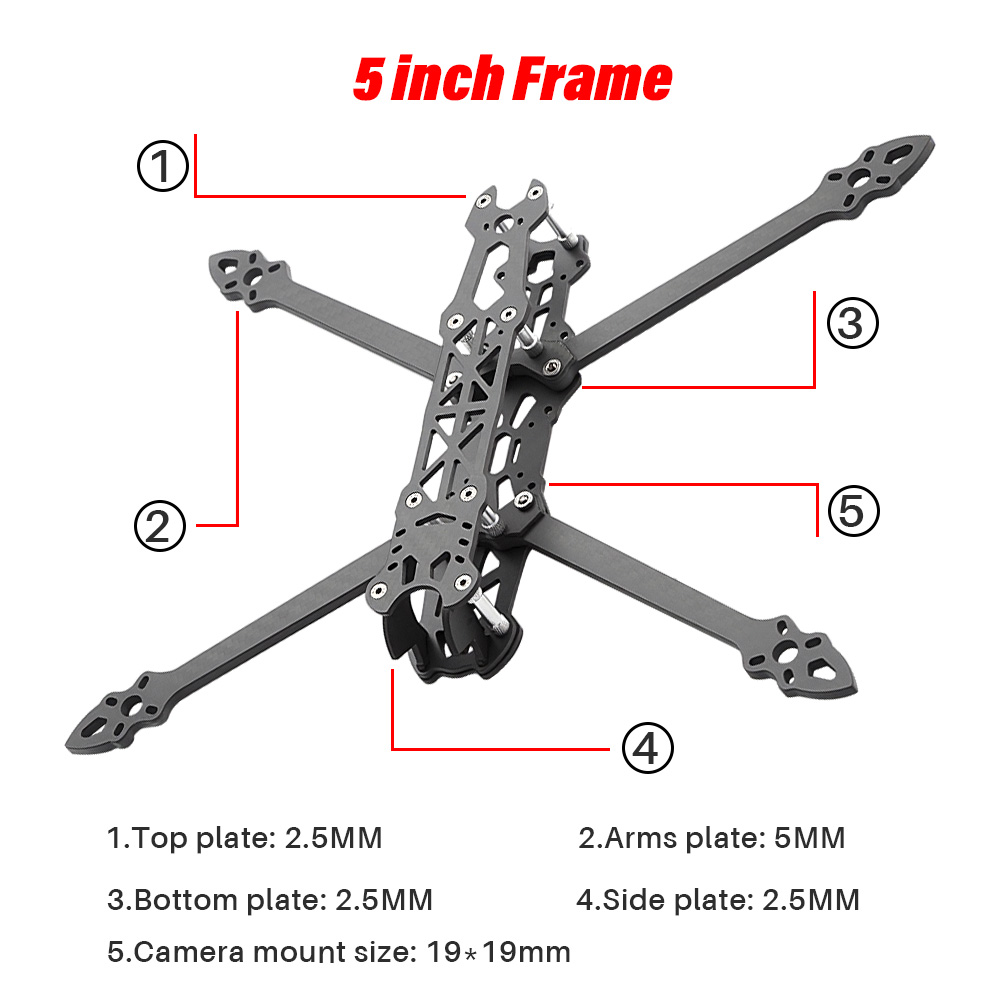 Mark4 5inch FPV Racing Drone F - Carbon Fiber Drone Arm recension och pris