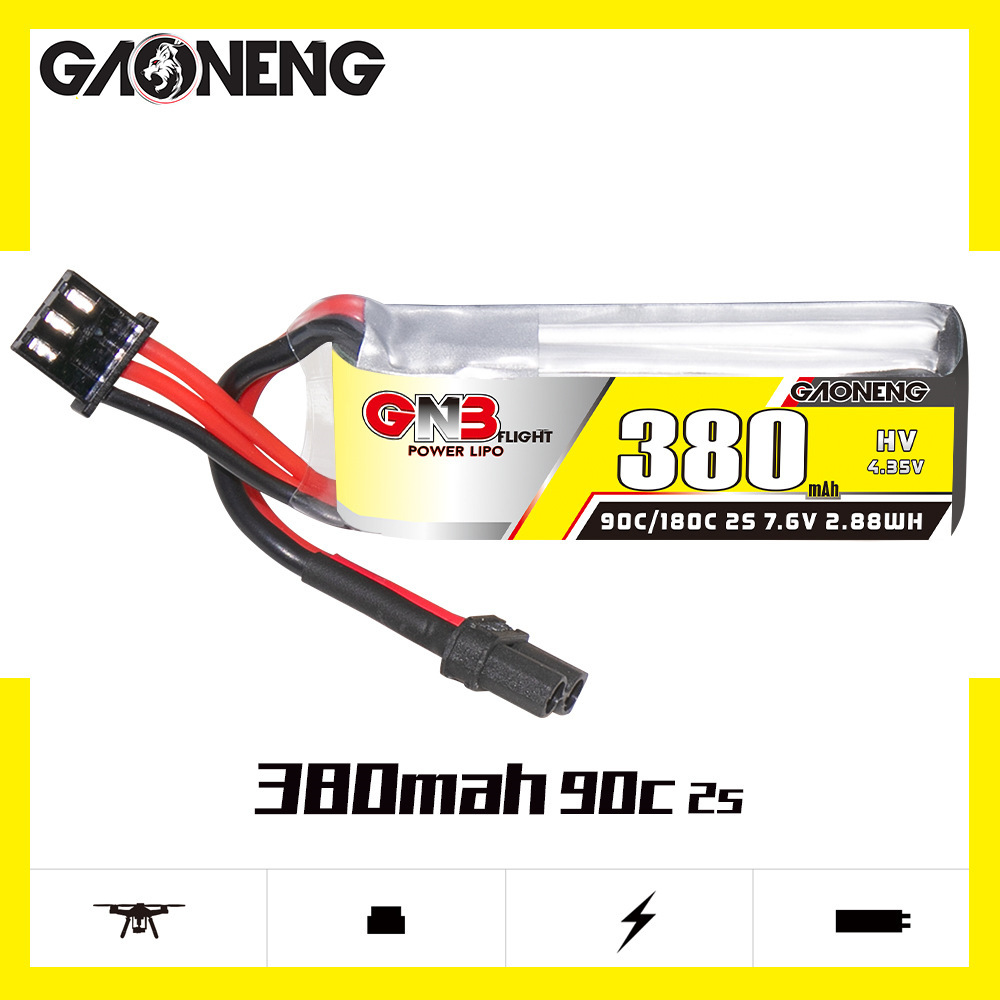 GNB 2S 7.6V 380mAh 90C/180C Li - Dron Rc Quadcopter recension och pris