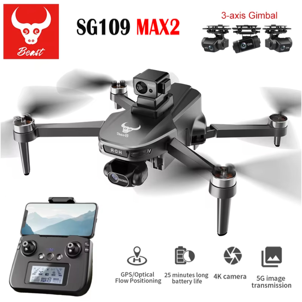 SG109 MAX2 Professional FPV 8K - Dron Rc Quadcopter recension och pris
