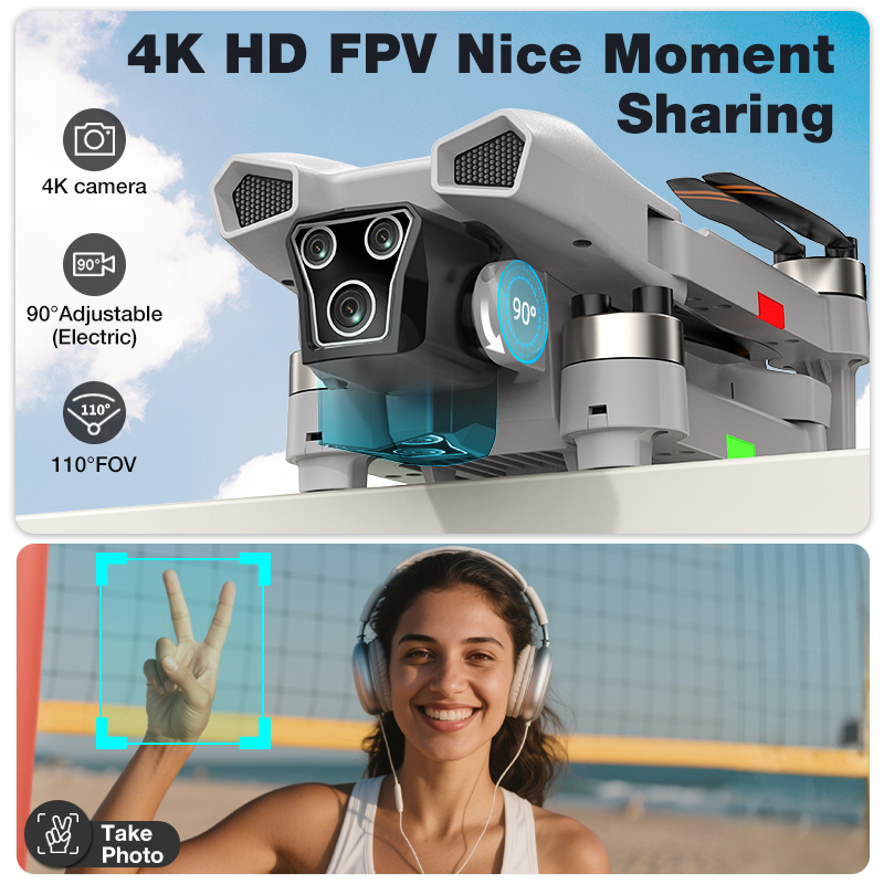 NEW Hot L017 Pro Drone Brushle - Drone Rc App recension och pris
