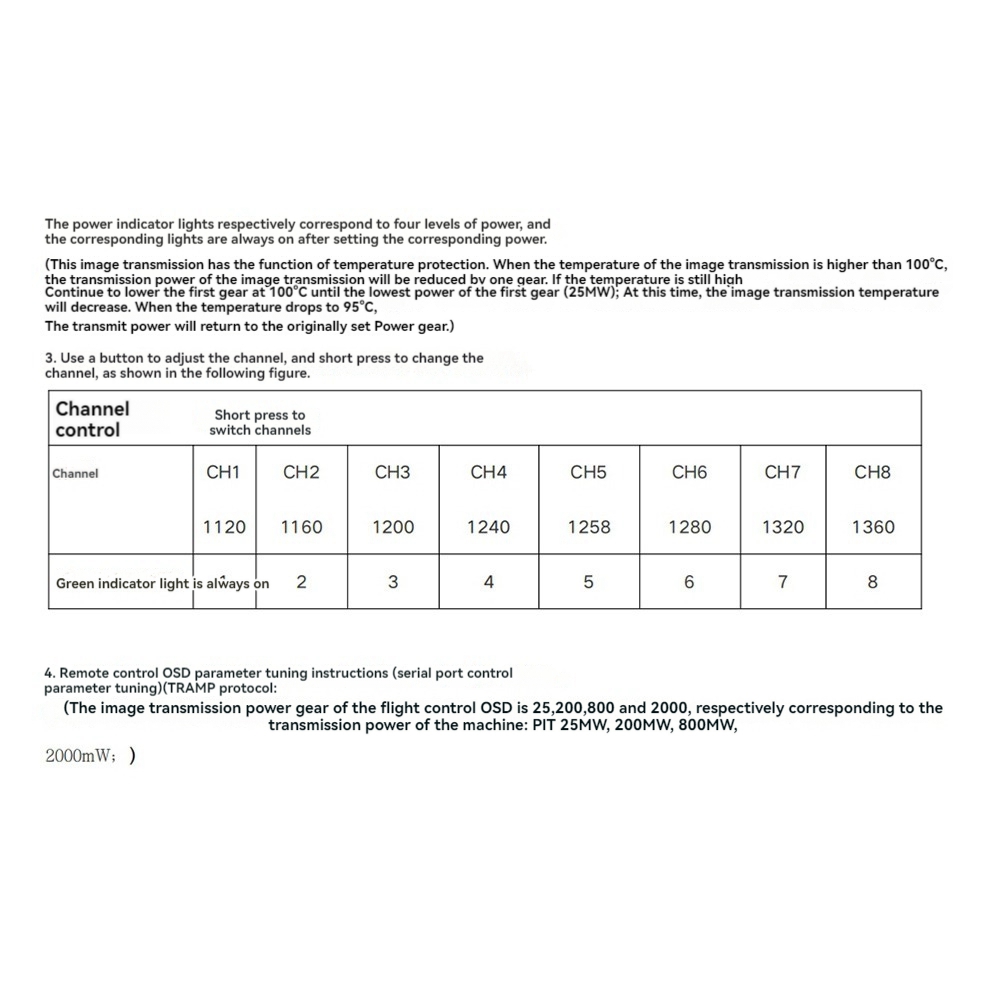 AS96-1.2G 2W VTX 8CH 2000Mw FP - Rc Transmitter Drone recension och pris